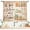Kitchen-03, variant on Green Leaf Curtains Rod Pocket Blackout Room Darkening Curtains with Banana Leaf Palm Leaf Lattice Print Pattern Tropical Theme Window Drapes for Kitchen Bedroom Bathroom 2 Panels 26 x 36 Inch