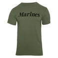 thumbnail image 3 of Rothco Olive Drab Military Physical Training T-Shirt - Marines, Small, 3 of 6