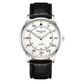 thumbnail image 2 of Resicozy Mens Black Watch Leather Strap Small Watch with Black Dial Casual Fashion Quartz Wristwatch Black#3, 2 of 4