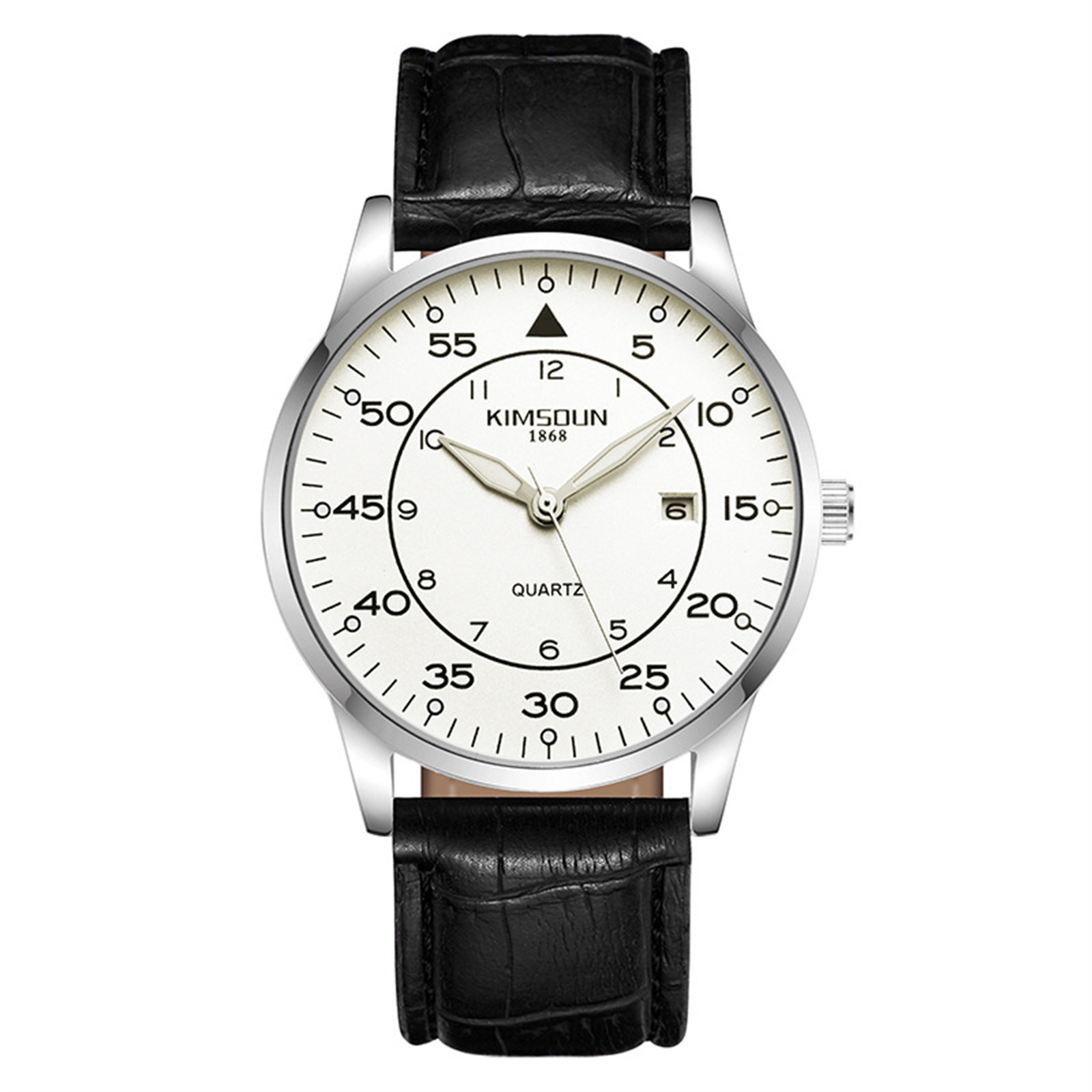 Resicozy Mens Watches Leather Watches Quartz Watch Classic Numeral Watch for Business Casual Hands Wrist Watches C