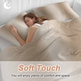 thumbnail image 4 of 3 Piece Khaki Ombre Duvet Cover Set California King,Microfiber Comforter/Quilt Cover with Corner Ties and 2 Pillowcases,Modern Abstract Art Farmhouse Gradient All Season Bedding with Zipper Closure, 4 of 8