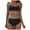 Black Swimsuit Q8 Women, variant on Women's High Waisted Bikini Sets Sporty Two Piece Swimsuits Color Block Cheeky High Cut Bathing Suits Swimming Suits For Women Black M
