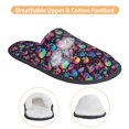 thumbnail image 3 of Sigee colorful mushroom Skull for Cozy Furry Slippers Super Soft Indoor and Outdoor Use, Non-Slip Sole Slip On House Slippers-Medium, 3 of 8