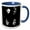 Blue/White, variant on 3drose, Kiss, 11oz Two-tone Blue Mug
