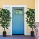 thumbnail image 4 of Ficus artificial 180 cm planta falsa decorativa con maceta 1008 hojas tronco natural Costway, 4 of 6