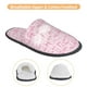 thumbnail image 3 of Balery Ribbon Bow Pantuflas de Casa de Felpa Silenciosas con Diseño Estampado, Zapatillas Cómodas Antideslizantes de Algodón para Interior-Large, 3 of 8