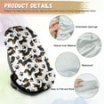 thumbnail image 6 of KUIFORTI Car Seat Cover Baby Car Seat Sun Shade Cover with Dachshund Print, Toddler Car Seat Cover Replacement Heat Protector Fashion Toddler Car Seat Accessories, 6 of 7