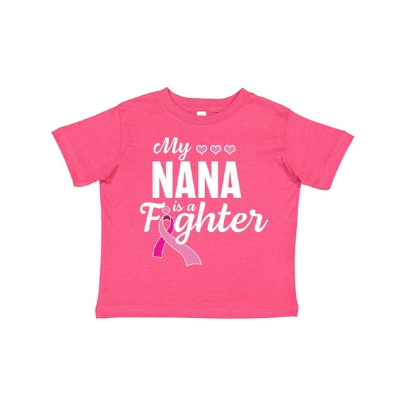 Inktastic Breast Cancer Awareness My Nana is a Fighter Boys or Girls Toddler T-Shirt