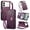 Purple, variant on GANGXUN Faux Leather Wallet Case for Samsung Galaxy S26 Edge – Shockproof, RFID Resistant – purple