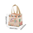 thumbnail image 3 of Wooowa Easter Reusable Non Woven Tote Bag, Egg Pattern Shopping Gift Bag, Eco Friendly Supply for Home Outdoor and Festival Activity, 3 of 6