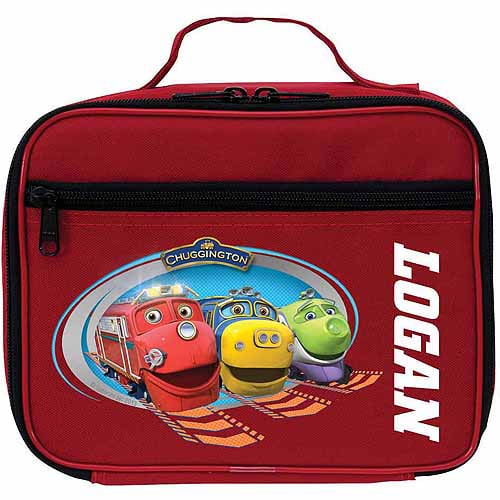 Personalized Chuggington Tracks Red Lunch Bag