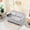 Gray, variant on Pull-Out and Push-In Gray Sofa with Movable Tabletop | Read Books on Table in Bedroom