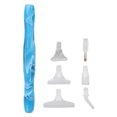 thumbnail image 1 of Pluma perforadora de punta de diamantes de imitación para decoración de uñas, 6 cabezales de bolígrafo de repuesto, accesorios de pintura para arte con diamantes DIY, azul oscuro, 1 of 8
