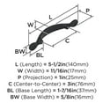 thumbnail image 2 of Amerock BP1590G10 Inspirations Cabinet Pull, Satin Nickel, 2 of 6