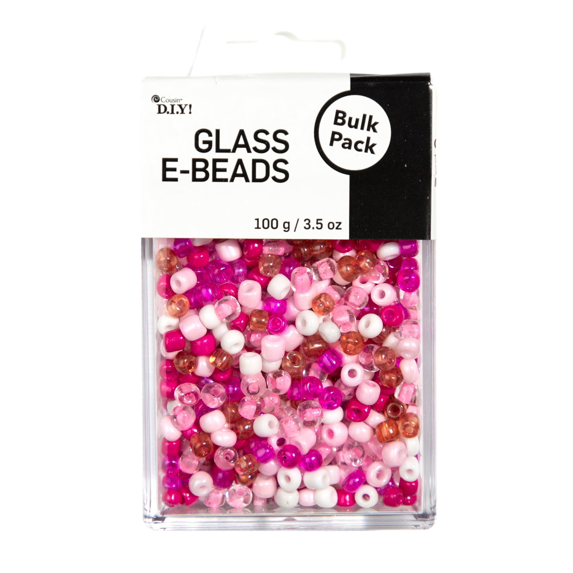 Cousin DIY Pink E-bead Bulk Pack, Multi-color, Adult, Unisex, 100 g, 1000+ Pieces