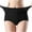 Black, variant on Kmdttou Women's Underwear Cotton Ladies Comfortable Ice Shreds Cool Large Size Abdominal Contraction Panties Hight Waiste Underpants (Available in Plus Size)