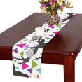 thumbnail image 2 of MKHERT Deer Head and Roses Table Runner for Kitchen Wedding Party Home Decor 16x72 inch, 2 of 4