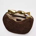 thumbnail image 6 of Handmade Straw Crossbody Bags for Women Mini Summer Satchel Purse Fashion Woven Shoulder Handbags with 2 Straps, 6 of 12
