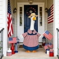 thumbnail image 6 of Nkmbld Patriotic Porch Goose Outfits 4th of July Goose Clothes Fits 23" Cement Plastic Goose Statue for Outdoor Lawn Garden Yard Patio Decoration, 6 of 9