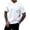 White, variant on Mens Casual Henley Shirt Short Sleeve Golf Shirts Textured Summer Vacation Tops,Black L