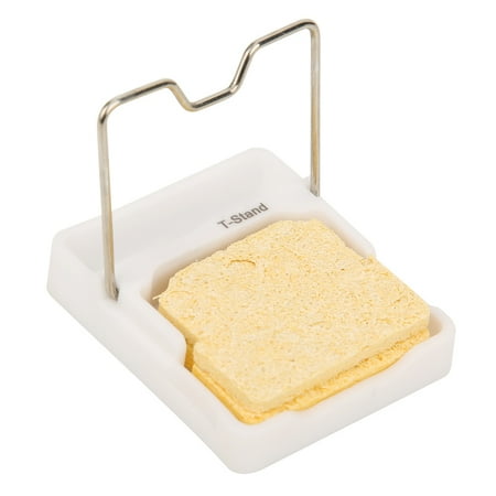 

T stand Soldering Iron Stand Holder Mini Zirconium Dioxide Ceramic White for TS100 TS80