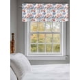 thumbnail image 3 of Orange Blue Coral Curtain Valances for Windows, Summer Coastal Beach Fish Ocean Kitchen Valance Window Treatment, Light Filtering Block Curtains for Bathroom/Bedroom/Living Room 42'' x 18'', 3 of 9