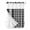 Black White, variant on No Hook Shower Curtain, Black Blue Plaid Standard Shower Curtain with Snap in Liner, Country Buffalo Checked Gingham Waterproof Washable Fabric Bathroom Curtains Sets, 72"W x 72"L
