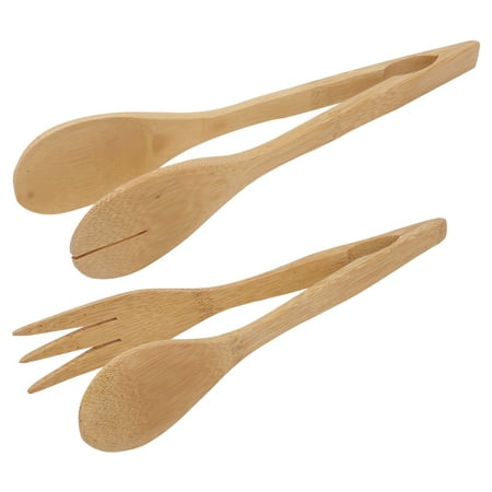 

HOMEMAXS 2pcs Bamboo Food Clips Multi-functional Food Clips Home Barbecue Clips (Wood)