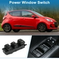 thumbnail image 2 of Interruptor de ventana eléctrica Unique Bargains para el lado del conductor delantero izquierdo para Hyundai i10 Negro, 2 of 7