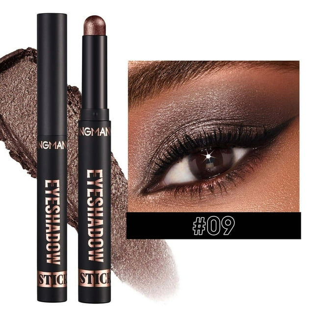 HKEJIAOI Stick Fard à Paupières, Ensemble de Sticks Fard à Paupières Pailletés, Waterproof Longue Durée Haute Pigmentation, Fard à Paupières Mat Professionnel Coloré