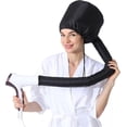 thumbnail image 1 of Secador de pelo con capucha ajustable, gorro de vapor portátil y suave, pinza para secar, peinar y rizar el cabello (negro), 1 of 4