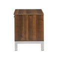 thumbnail image 3 of ACME Furniture Sterret Nightstand in Silver and Walnut, 3 of 4