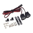 thumbnail image 2 of ziyahi Plastic Bumper Lamp Adjustable Spotlight Lightweight Searchlight LED Light with Bracket DIY Accessories Upgrade Kit One for Two 1Set, 2 of 6