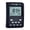 Black, variant on Muslim Prayer Time Clock, Digital Azan Desk Clock With LCD Display, Hijri Calendar, World Time, 5 Daily Prayer Alarms, Temperature, 12/24 Hour, Black Gold,Black
