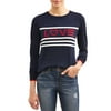 EV1 from Ellen DeGeneres Love Flag Crew Neck Sweater Women's