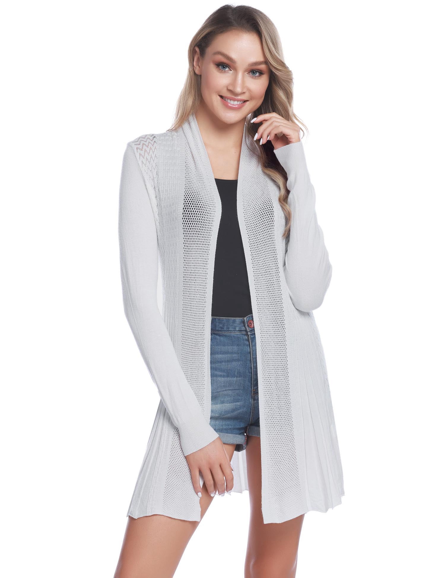 iClosam Women Open Front Cardigans 