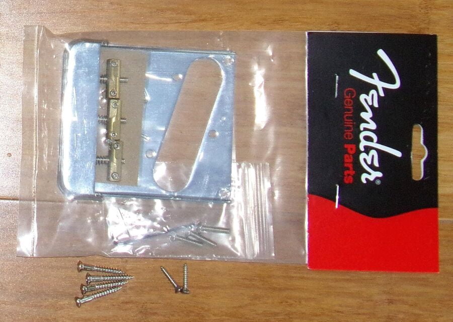 Fender 3-Saddle American Pro Telecaster® Bridge Assembly, Chrome