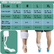 Komzer AFO Drop Foot Brace Medical Ankle Foot Orthosis Support Foot Drop Postural Correction Brace (Small, Left)