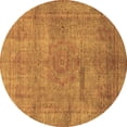 thumbnail image 1 of Ahgly Company Indoor Round Abstract Brown Modern Area Rugs, 8' Round, 1 of 4