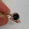 thumbnail image 4 of Pompeii 1 1/4ct Black & Diamond Rose Gold Halo Ring 14K (G/H,I2-I3), 4 of 4