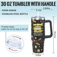 thumbnail image 2 of 30oz School Bus Driver Tumbler with Handle & Straw | Insulated Stainless Steel Travel Mug for Coffee & Drinks | Best Appreciation Gift for Men and Women, 2 of 6