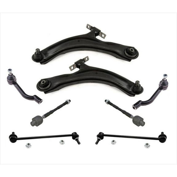 Front Lower Control Arms Sway Bar Links Tie Rods for Nissan Rogue 8Pc 08-13