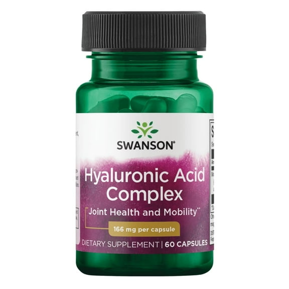 Swanson Super Potency Hyal-Joint Hyaluronic Acid Complex 166 Milligrams 60 Capsules