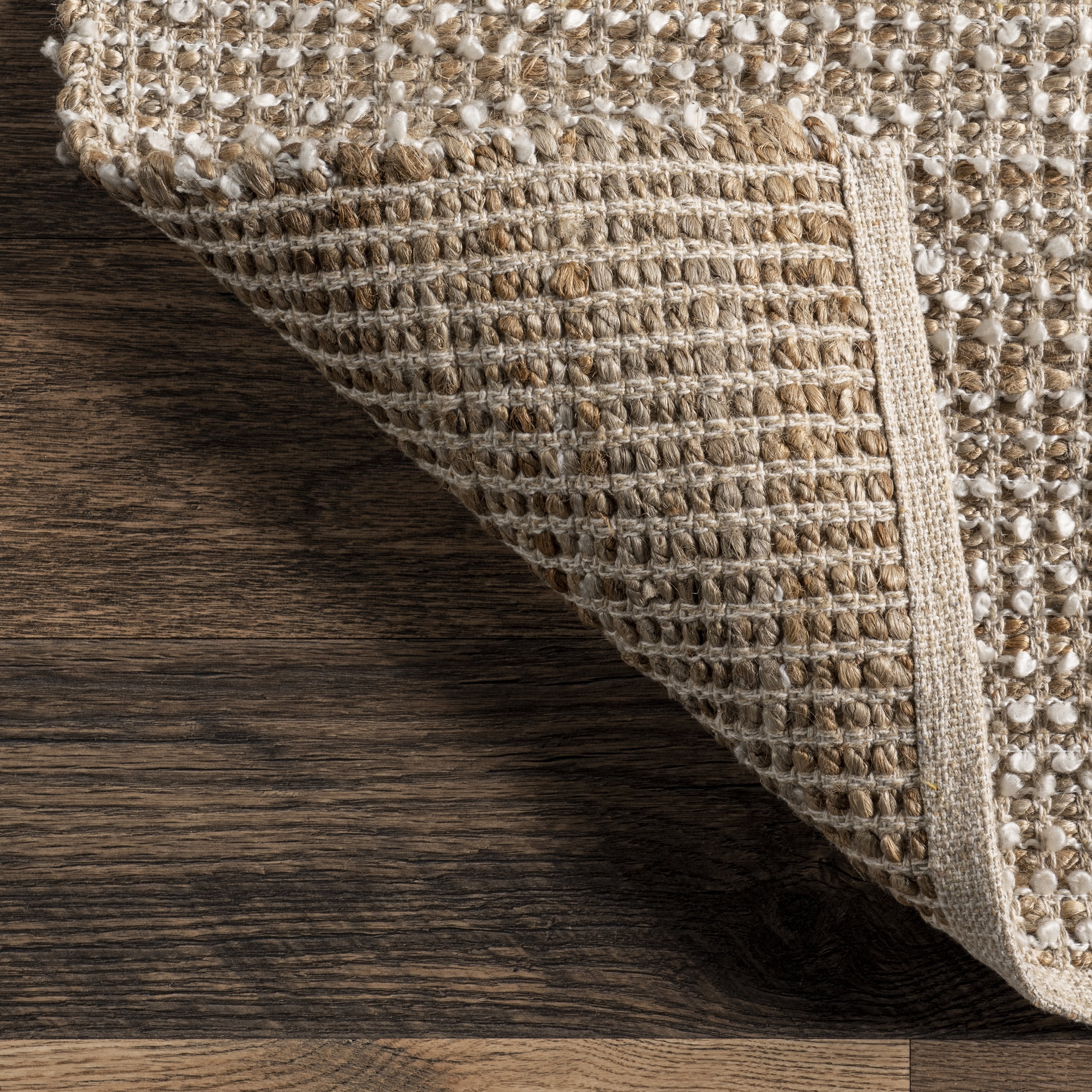 nuLOOM Ivanna Casual Jute Blend Area Rug, 8' x 10', Ivory