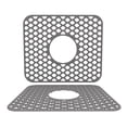 thumbnail image 2 of Square Silicone Sink Protector Mat with Central Drain Hole Flexible Non Slip Design for Kitchen Sink Surface Protection, 2 of 4