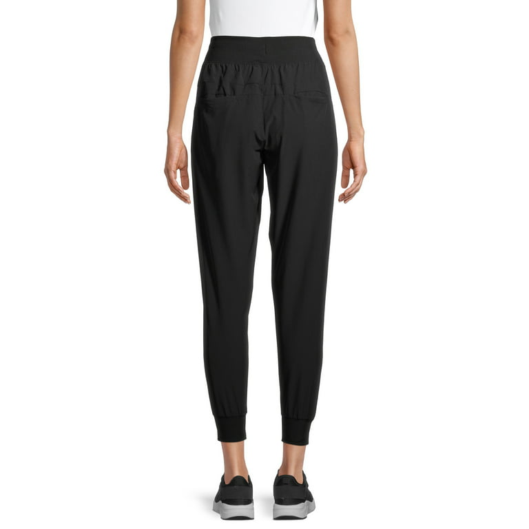 Apana Women's Athleisure Stretch Woven Joggers Pant with Ribbed