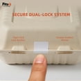 thumbnail image 3 of Fitsu 9x9 Compostable Heavy Duty Disposable Take Out Container 24pc,3 Compartments,parchment paper,Eco-Friendly Biodegradable,BPI, 3 of 7