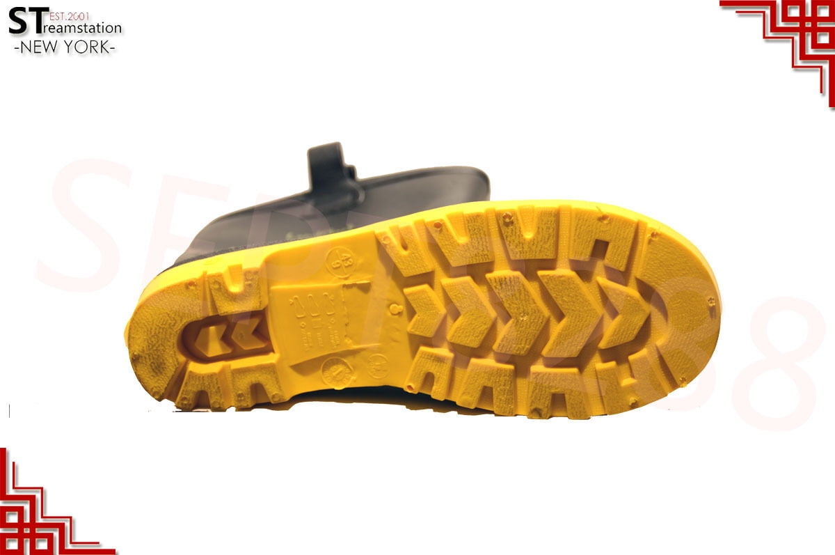 L&M Winter Snow Rain Boots Mens Water Shoes Warm Lined Thermolite Rubber Insulated