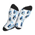 thumbnail image 5 of KLL Penguin Winter Fun Print Cool Socks Men's Women's Crew Socks Funny Crazy Novelty Stockings, 5 of 7
