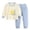 Light Blue, variant on felwors Boys Pajamas Set Long Sleeve Sleepwear 2 Piece Pajama Set for Big Boys (Blue,2-3 Years)